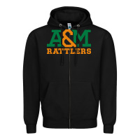 Black florida a&m rattlers Zipper Hoodie - linhVisuals