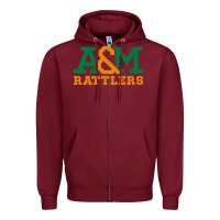 Burgundy florida a&m rattlers Zipper Hoodie - linhVisuals
