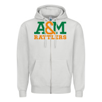 Dove Grey florida a&m rattlers Zipper Hoodie - linhVisuals