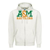 Oatmeal Heather florida a&m rattlers Zipper Hoodie - linhVisuals