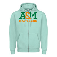 Seafoam florida a&m rattlers Zipper Hoodie - linhVisuals