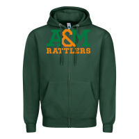 Sports Green florida a&m rattlers Zipper Hoodie - linhVisuals