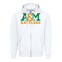 White florida a&m rattlers Zipper Hoodie - linhVisuals