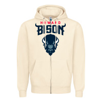 Sandshell howard bison Zipper Hoodie - linhVisuals