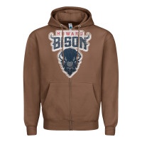 Chestnut howard bison Zipper Hoodie - linhVisuals