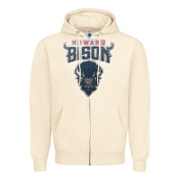 Sandshell howard bison Zipper Hoodie - linhVisuals