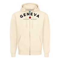 Sandshell geneva switzerland clothing gifts and souvenirs Zipper Hoodie - linhVisuals