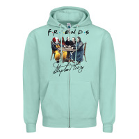 Seafoam Horror friends Zipper Hoodie - linhVisuals