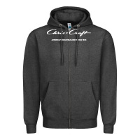 Charcoal Heather chris boat company Zipper Hoodie - linhVisuals