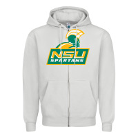 Dove Grey norfolk state spartans Zipper Hoodie - linhVisuals