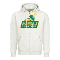 Oatmeal Heather norfolk state spartans Zipper Hoodie - linhVisuals