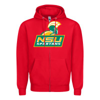 Red norfolk state spartans Zipper Hoodie - linhVisuals