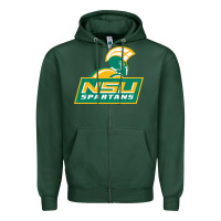 Sports Green norfolk state spartans Zipper Hoodie - linhVisuals