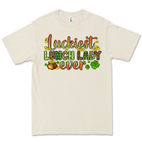 Bone St. Patrick's Luckiest lunch lady ever Premium Tee - OliviaCreatesArt