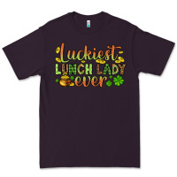 Plum St. Patrick's Luckiest lunch lady ever Premium Tee - OliviaCreatesArt
