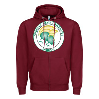 Burgundy norfolk state spartans Zipper Hoodie - linhVisuals