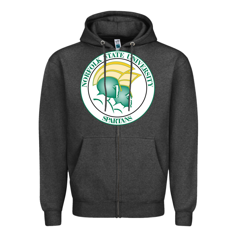 Norfolk State Spartans Zipper Hoodie by linhVisuals | Teevron