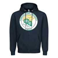 Navy norfolk state spartans Zipper Hoodie - linhVisuals