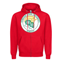 Red norfolk state spartans Zipper Hoodie - linhVisuals