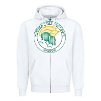 White norfolk state spartans Zipper Hoodie - linhVisuals