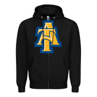 Black north carolina a&t aggies Zipper Hoodie - linhVisuals