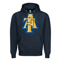 Navy north carolina a&t aggies Zipper Hoodie - linhVisuals