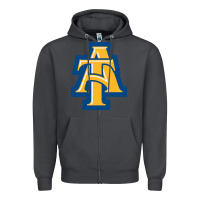 Smoke north carolina a&t aggies Zipper Hoodie - linhVisuals
