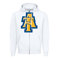 White north carolina a&t aggies Zipper Hoodie - linhVisuals