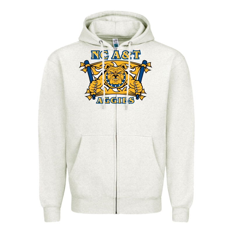 North Carolina A&t Aggies Zipper Hoodie by linhVisuals | Teevron
