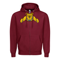 Burgundy north carolina a&t aggies Zipper Hoodie - linhVisuals