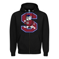 Black south carolina state bulldogs Zipper Hoodie - linhVisuals