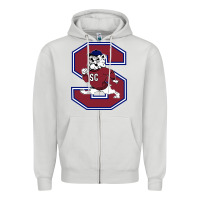 Dove Grey south carolina state bulldogs Zipper Hoodie - linhVisuals