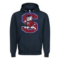 Navy south carolina state bulldogs Zipper Hoodie - linhVisuals
