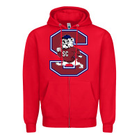 Red south carolina state bulldogs Zipper Hoodie - linhVisuals