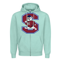 Seafoam south carolina state bulldogs Zipper Hoodie - linhVisuals