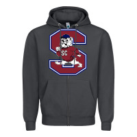 Smoke south carolina state bulldogs Zipper Hoodie - linhVisuals