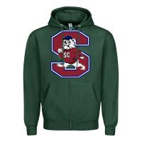 Sports Green south carolina state bulldogs Zipper Hoodie - linhVisuals