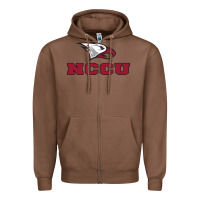 Chestnut north carolina central eagles Zipper Hoodie - linhVisuals
