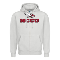Dove Grey north carolina central eagles Zipper Hoodie - linhVisuals