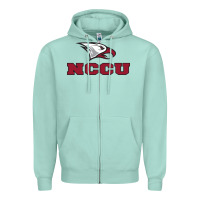 Seafoam north carolina central eagles Zipper Hoodie - linhVisuals