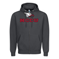 Smoke north carolina central eagles Zipper Hoodie - linhVisuals