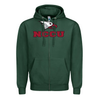 Sports Green north carolina central eagles Zipper Hoodie - linhVisuals