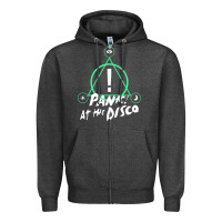 Charcoal Heather PANIC! AT THE DISCO Zipper Hoodie - linhVisuals