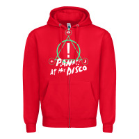 Red PANIC! AT THE DISCO Zipper Hoodie - linhVisuals
