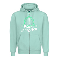 Seafoam PANIC! AT THE DISCO Zipper Hoodie - linhVisuals