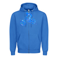 True Royal downhill mountain bike t  shirt downhill mountain bike jump blue water Zipper Hoodie - linhVisuals