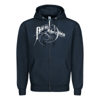 Navy PANIC! AT THE DISCO Zipper Hoodie - linhVisuals