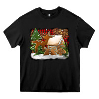 Black Christmas cookies buffalo plaid Heavy Core Tee - Jasminsmagicworld