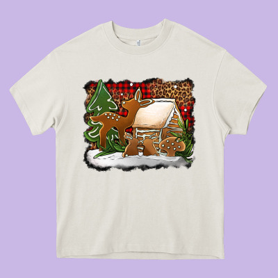 Christmas Cookies Buffalo Plaid Heavy Core Tee Designed By Jasminsmagicworld