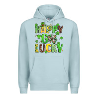 Blue Mist happy go lucky Premium Hoodie - Artiststas